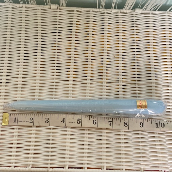Seven Premium Ice Blue Eika Kerzen Taper Candles 25% Stearin New - Picture 10 of 14